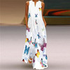 MOVOKAKA Fashion Dress 2021 Beach Casual Sundress Maxi Dresses Summer Plus Size Sleeveles Long Dress