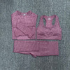 Seamless Women Yoga Set 2/3/5PCS Sportswear Fitness Sports Suits Workout Gym Running Clothing Crop