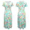 WYBLZ Summer Floral Print Dress for Women Short Sleeve Ladies Casual Loose Dress Vestidos New 2021