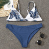 INGAGA Sexy Bikini Set Swimsuits V-neck Swimwear Women Printing Biquini Beachwear 2021 Strap Bathing