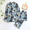 2021 New Style Fresh Floral Summer Pajamas Sets Women Sleepwear Cozy Casual Viscose Long Sleeve