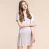 Spring / Summer 2021 New Silk Double Knitted Short Sleeve Nightdress Women's Loose Oversized