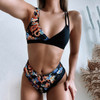 2021 High Waist Push Up Bikini Swimsuit Swimwear Female Bandeau Thong Biquini Swimsuit Female