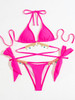 2021 Sexy String Bikini Mujer Diamond Swimsuit Women Swimwear Low Waist Push Up Bikinis Tanga