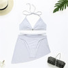 Solid Three Pieces Swimsuit