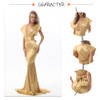 Gold Luxury DIY Straps Long Evening Dress