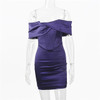 Lady Purple Mini Party Dress