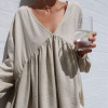 Casual Cotton Linen Solid New Loose Dress