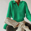 Elegant Solid Simple Women Knitted Sweaters