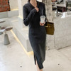 Knitted Bottomed Slim Bodycon Dress