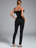  Women Black Bodycon Jumpsuit Evening Party Elegant Birthday Club Outfits 