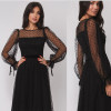 Evening Dress Black For Women Party Gowns Long Sleeve 