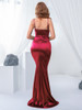 Stretchy Satin Spaghetti Straps Backless Long Gown Evening Party