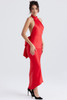 Sleeveless Red Neck-mounted Bodycon Evening Length Dresses