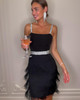  Spaghetti Strap Sleeveless Club Celebrity Evening Club Mini Party Dress Vestidos
