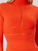 Orange Long Sleeve Bodycon Vestidos Elegant Party Club Celebriy Dress 