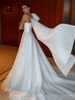One Shoulder Organza Wedding Dress 2022 For Women Custom Made Robe De Mariee  Elegant A Line Bridal Dresses Newest Wedding