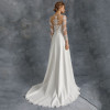 A-Line 3/4 Sleeve Wedding Dresses ..
