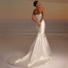 Mermaid Satin Sweetheart Bride Dress .