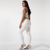  Women High StretchTight White Leather Pants