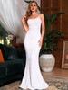 Tube Top Sequins Fishtail Bodycon Wedding Maxi Dress 