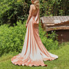 Criss-Cross Satin Trumpet Floaty Long Prom Party Evening Dress Ball Gowns
