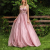 Sweetheart Boning Fitted Top Simple Wedding Formal Evening Gowns