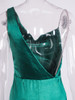 Sleeveless Backless Rhinestone Strap Satin Maxi Dress ,