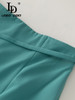  Flower Print Chiffon Top + solid Slim Midi Skirts Two Pieces Set