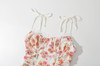 Boho Inspired floral print corset mini dress 
