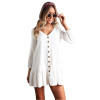 White Tunic Beach Mini Dress