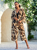 Leopard Printed Kimono Cardigan 