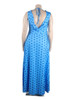 Sleeveless Sundress for Women Blue Dot Print 