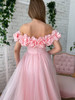 Pink Floral Prom Dresses 