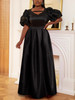Formal Black Dress Sets 2 Piece 