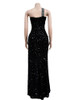 Backless Club and Night Out Dresses Sequins One Shoulder Spaghetti Long Slit Mermaid Dress Evening Party Club Elegant Vestidos