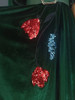 Vintage A Line Dresses for Women V Neck Embroidery Sequins Velvet Skater Dress with Belt Elegant Female Occasion Party Vestidos