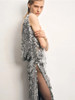 Sleeveless V Neck Mesh Sequins Silver Maxi Long Gowns Celebrity Elegant Evening Party Club Dress