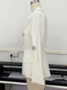 Long Sleeve White Beading Women Coat 
