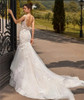 Special Events Tiered Lace Wedding Party Dress