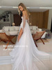 Neckline A Line Lace Bridal Gowns 3D Flower Dresses 