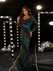 Square Neck Multicolor Sequin Mermaid Evening Prom Party Formal Occasion Dresses