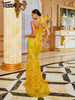 Sequin Split Evening Prom Evening Floor Length Formal Occasion Dresses