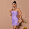 Feathers Beading Clothes Club Party Celebrity Elegant Dresses