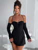 Long Sleeve Backless Bodycon Party Club Dress