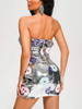 Tight Strapless Women's Sequin Embroidered Mini Dress 