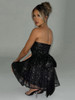 Elegant Strapless Sequins Mini Dress 