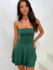  Solid Color Look Slimmer Bodycon Ruched Club Party Dress
