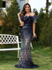  Luxury Sequin Formal Evening Dress .