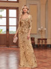 Long Mermaid Formal Sequins V-neck Prom Elegant Wedding Party Cocktail Gown